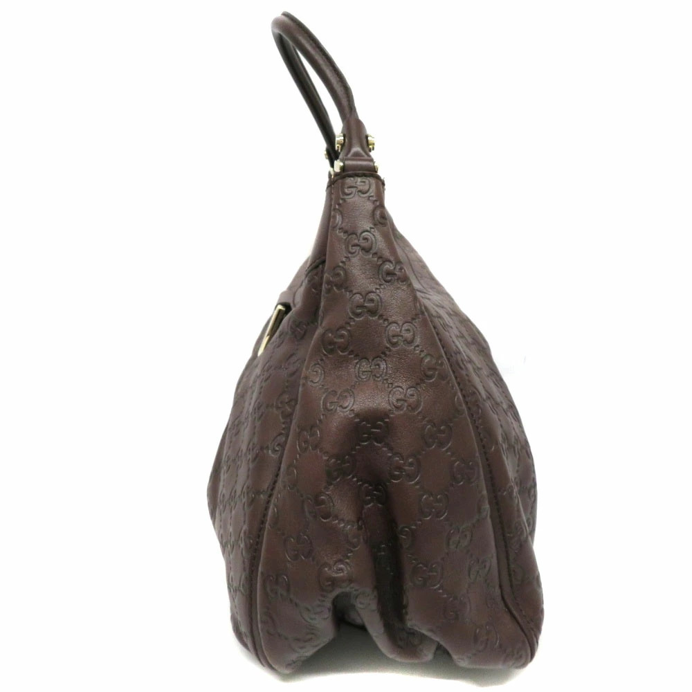 GUCCI Tote Bag Guccissima Leather Handbag Brown - Picture 2 of 6